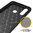 Flexi Slim Carbon Fibre Case for Vivo Y17 / Y12 - Brushed Black